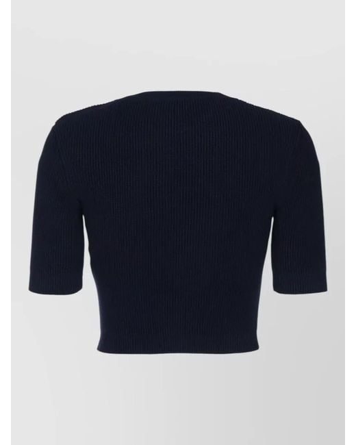 Elisabetta Franchi Blue Sweatshirt