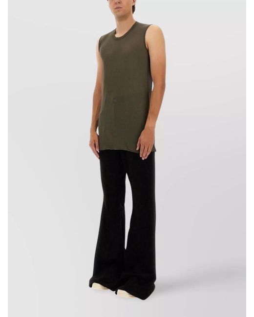 Rick Owens Green Cotton Tank Top for men