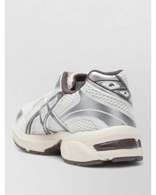 Asics White Mesh Upper Sneakers Rubber Sole Design