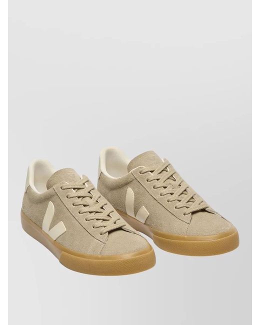 Veja Natural Leather Low-Top Sneakers for men