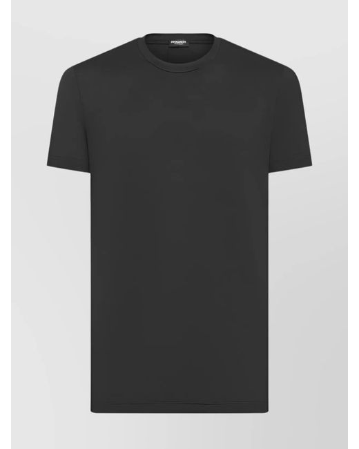 DSquared² Black Short Sleeve Crew Neck T-Shirt Design for men