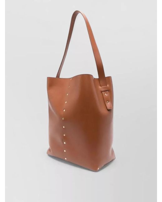 Fabiana Filippi Brown Leather Shoulder Bag