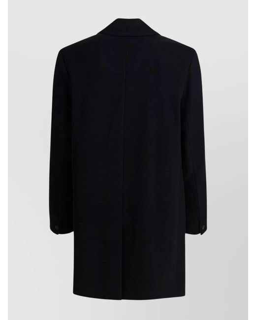 Vince Blue Single Breasted Coat for men