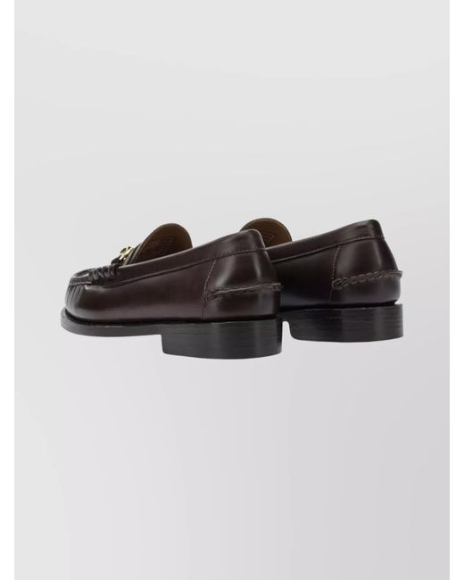Sebago Brown Leather Loafers for men