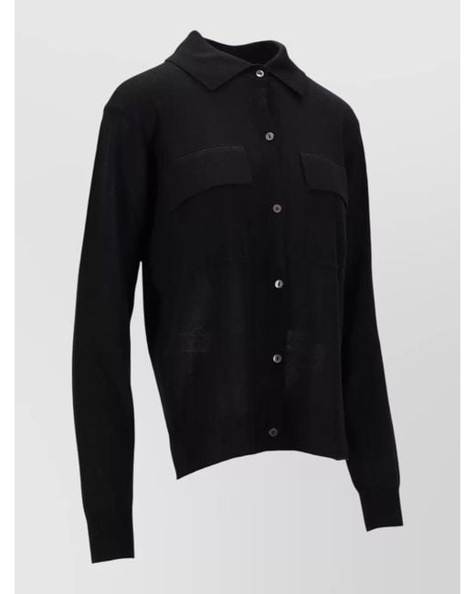 P.A.R.O.S.H. Blue Cashmere Wool Silk Cardigan