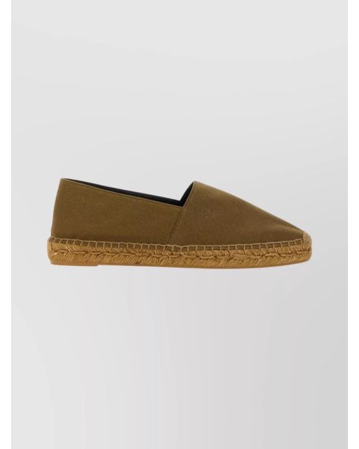 Saint Laurent Multicolor Canvas Espadrilles Rubber Sole