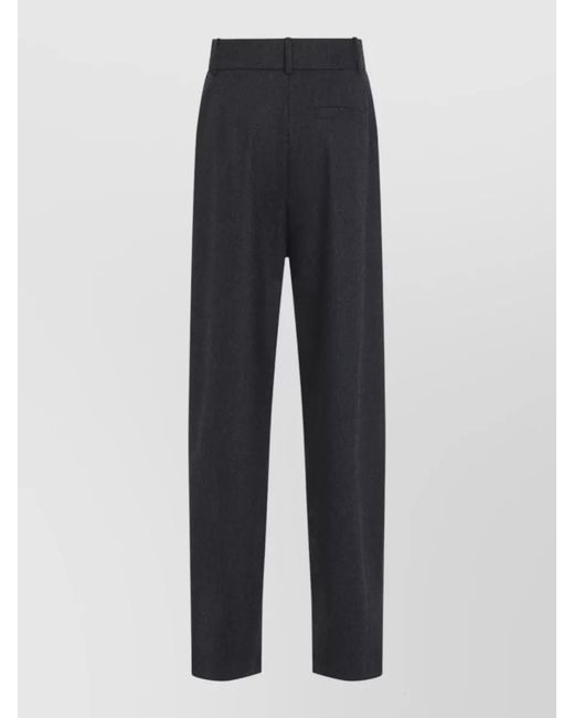 Giorgio Armani Blue Tailored Trousers Pleated Design Side Pockets