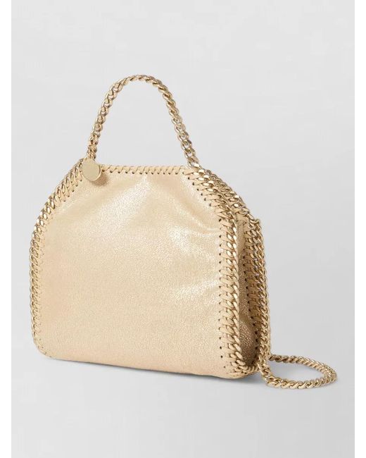 Stella McCartney Natural Falabella Tiny Clutch Bag