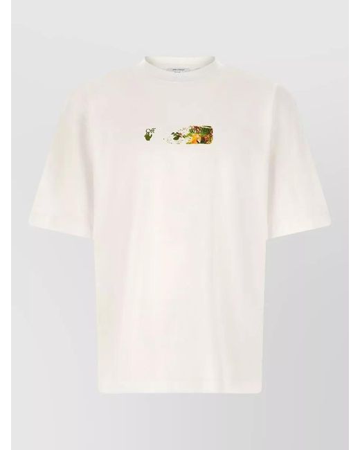 Off-White c/o Virgil Abloh Natural Spices Arrow Skate Logo Crewneck T-Shirt for men