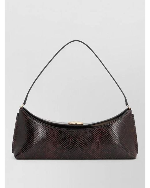 Jacquemus White Snake Print Shoulder Bag Tone Hardware
