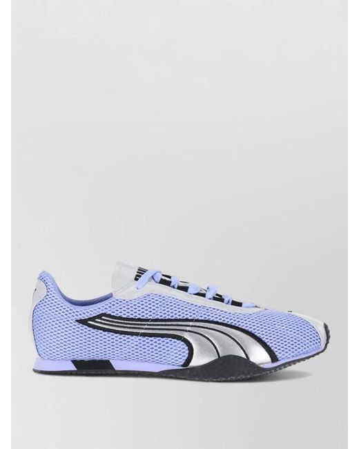 PUMA Blue Mesh Low Sneakers Contrast Panels Rubber Sole for men