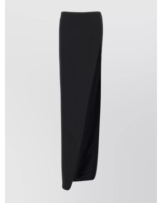 Ann Demeulemeester Black 'Janita' High-Waisted Asymmetric Hem Skirt