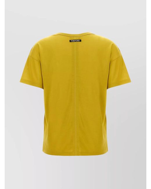 Tom Ford Yellow Silk T-Shirt