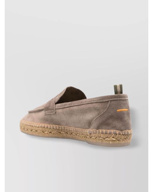 Castaner White Suede Leather Espadrilles for men