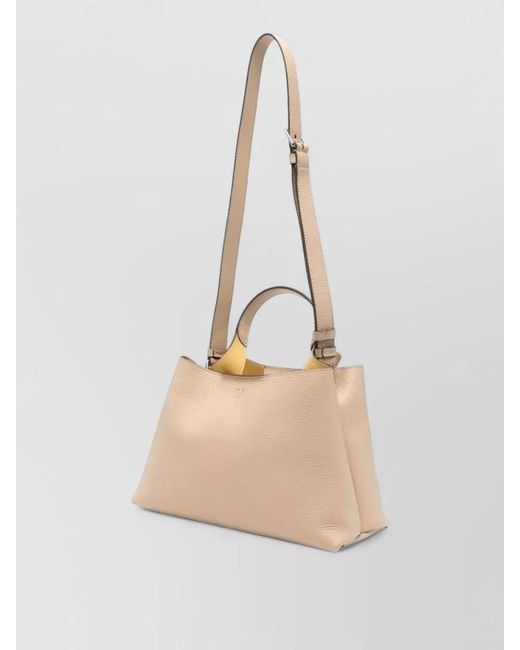 Tod's Natural Small Leather Shoulder Bag