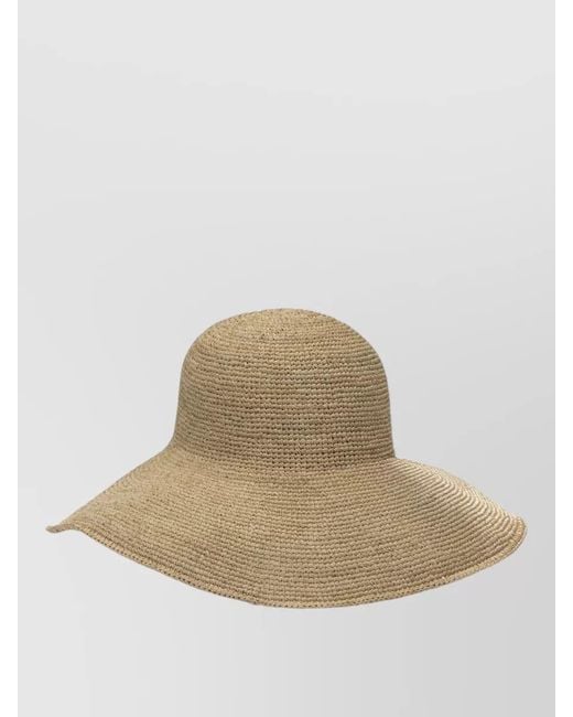 IBELIV Natural Wide Brim Woven Texture Summer Hats