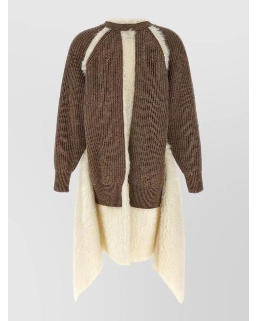 Undercover Natural Longline Cardigan Contrast Trims Front Pockets