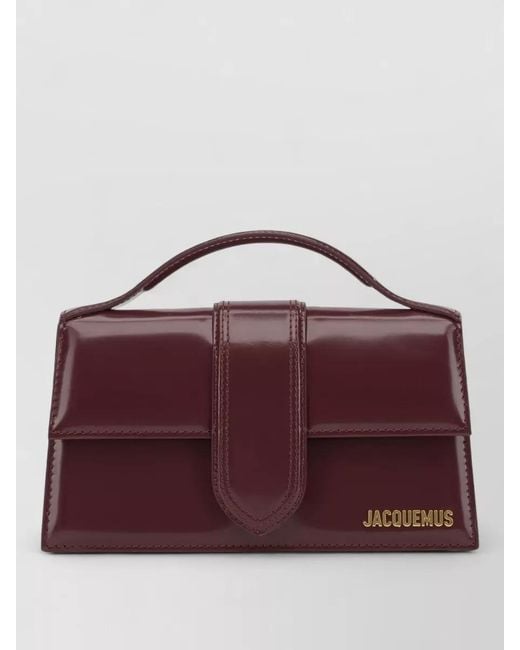 Jacquemus Purple Le Grand Bambino Small Leather Shoulder Bag
