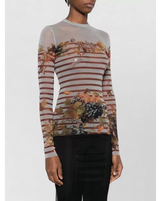 Jean Paul Gaultier Gray Silk Shirt