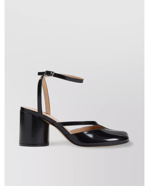 Maison Margiela White Leather Tabi Sandal Pumps