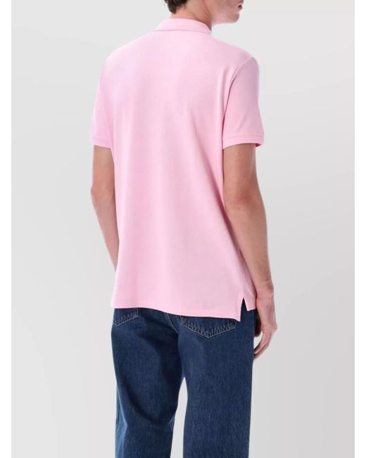 Polo Ralph Lauren Pink Cotton Slim-Fit Piqué Polo Shirt for men