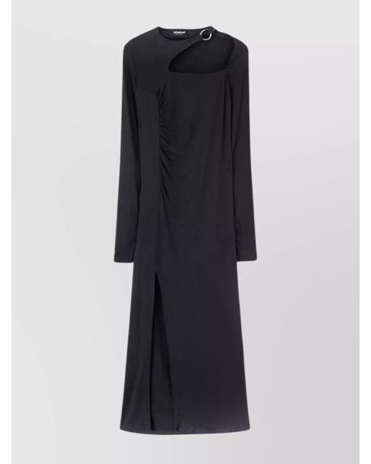 Dondup Black Midi Dress