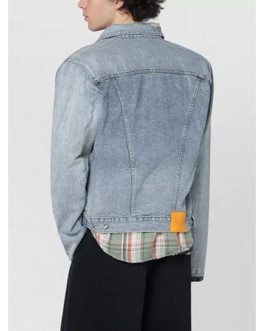 GALLERY DEPT. Blue Buttoned Logo-Patched Jacket for men