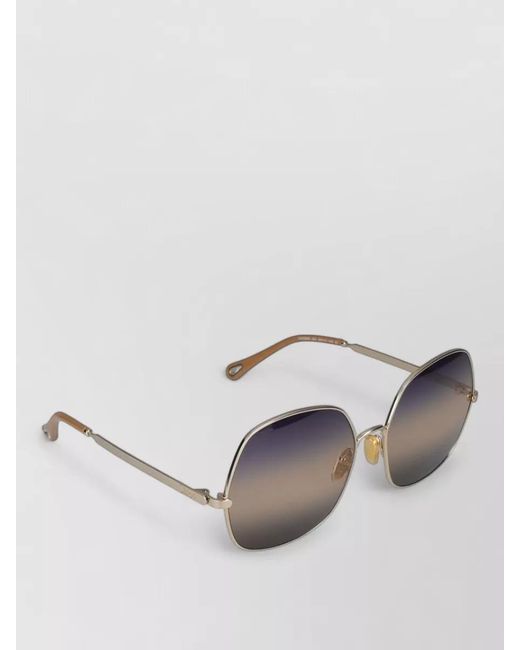 Chloé Multicolor Sunglasses Ch0282S 002 Metal Frame Design