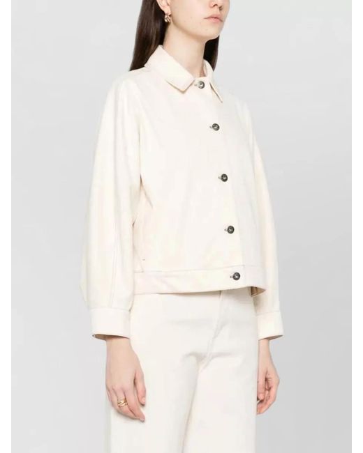 Max Mara Natural Denim Single Breasted Jacket