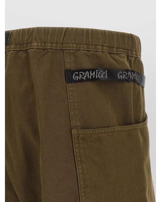 Gramicci Green Gadget Bermuda Shorts Belt Loops Pockets for men