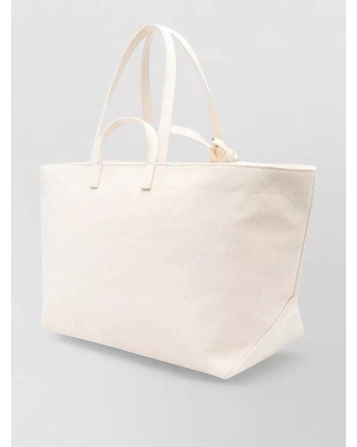A.P.C. Natural Drummer Canvas Tote Bag Dual Handles