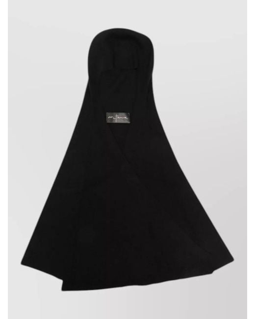 Cortana Black Cashmere Knitted Scarf