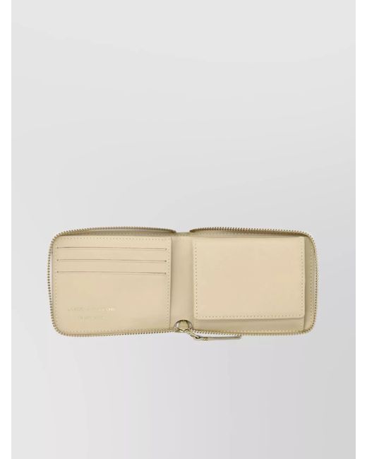 Comme des Garçons Natural Leather Zip Around Wallet