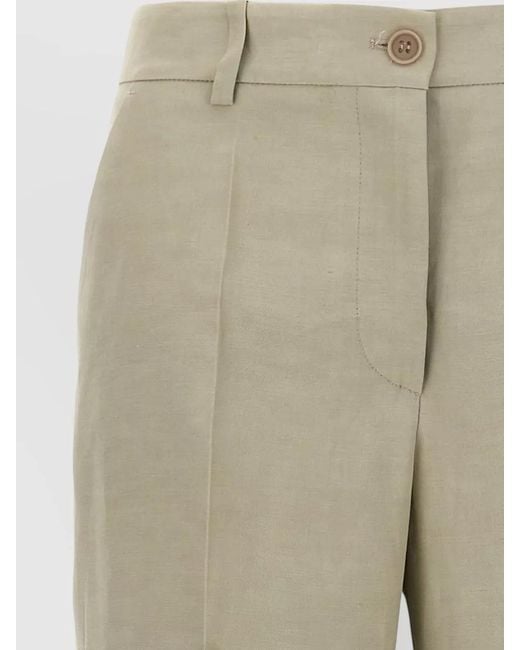 P.A.R.O.S.H. Natural Straight Trousers