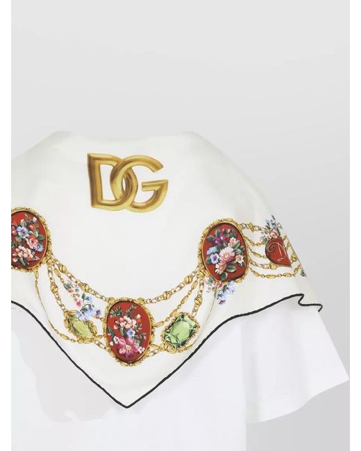 Dolce & Gabbana White Cotton Short-Sleeve T-Shirt