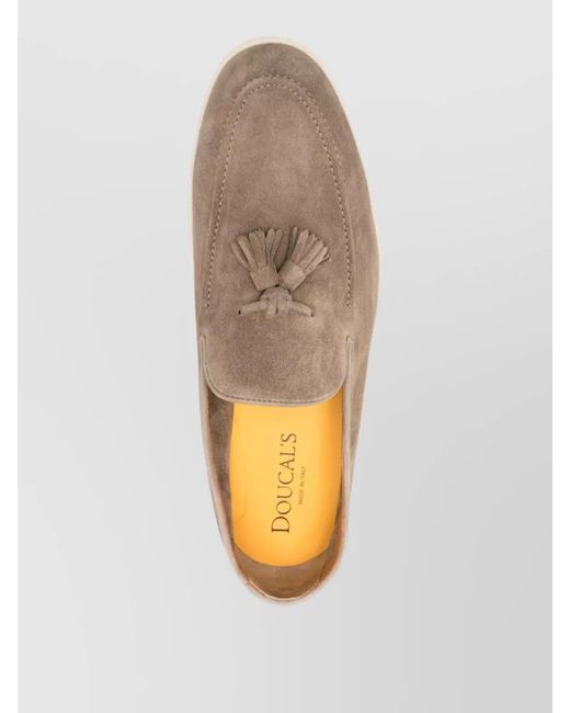 Doucal's Natural Suede Loafers for men