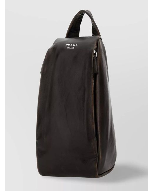 Prada Black Nappa Leather Backpack for men