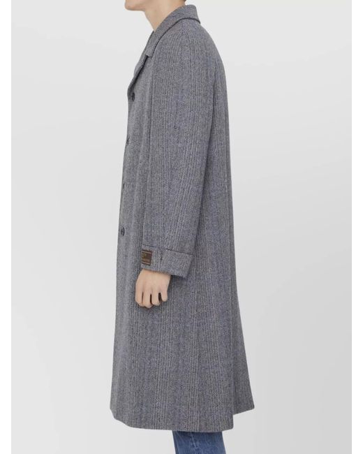 Gucci Gray Houndstooth Coat for men