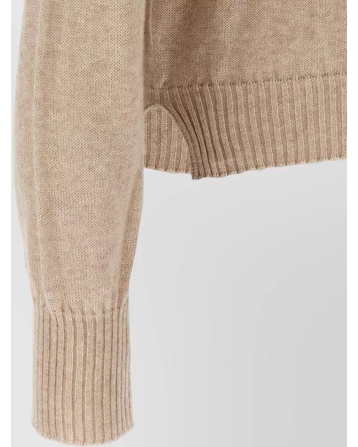 Ma'ry'ya Natural Cashmere Cotton Knit Pullover Long Sleeves for men