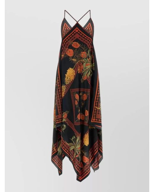 Blumarine Multicolor Printed Maxi Dress