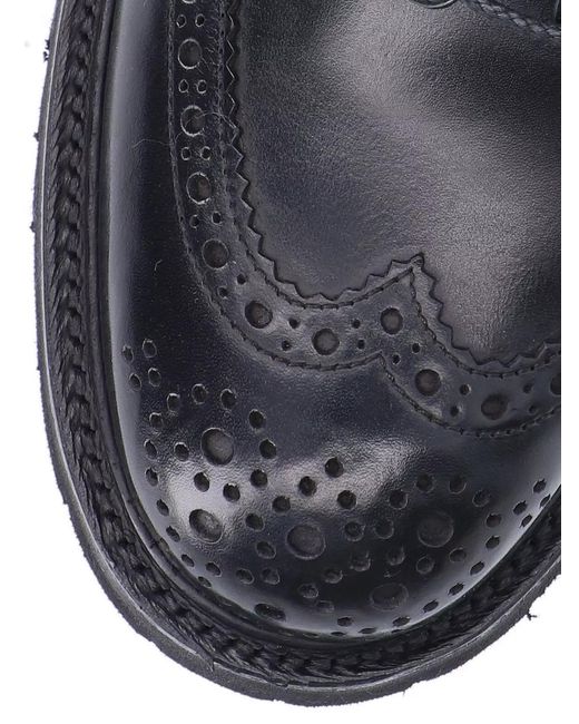 Tricker's Blue Leather Ankle Boots for men