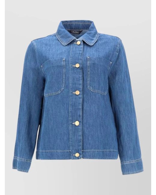 Max Mara Blue Chambray Denim Jacket