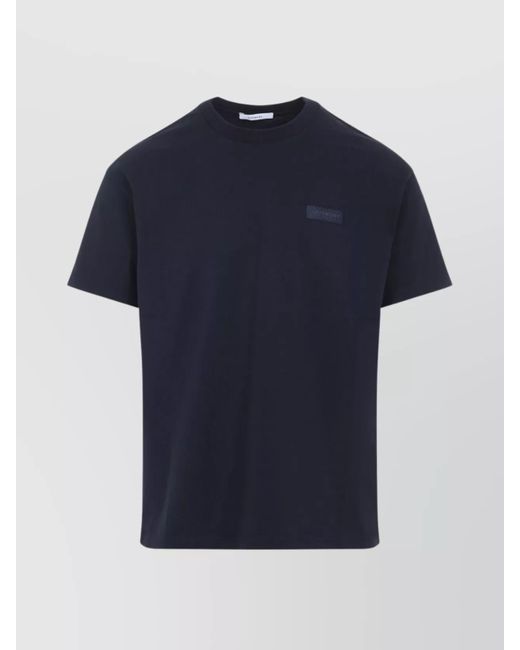 Givenchy Blue Crew Neck Short Sleeve Regular Fit T-Shirt for men