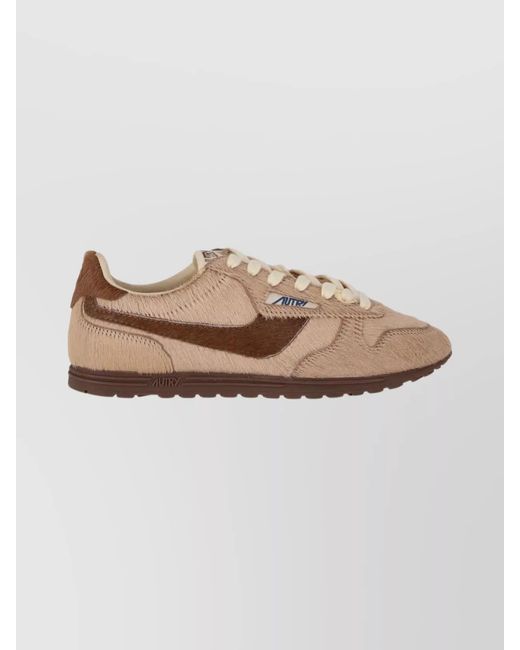 Autry Natural Leather Low-Top Sneakers
