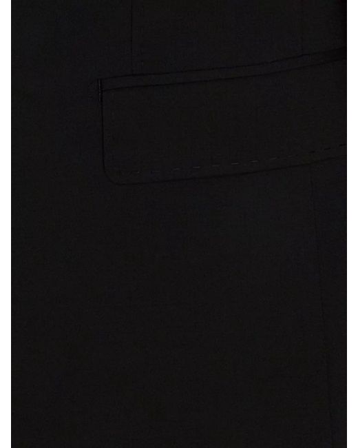 Dolce & Gabbana Black Virgin Wool Single-Breasted Blazer for men