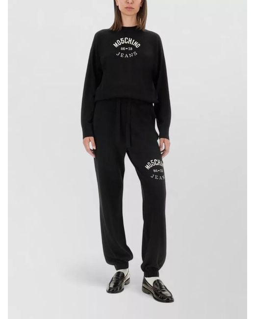 Moschino Black Oversized Wool Jumper