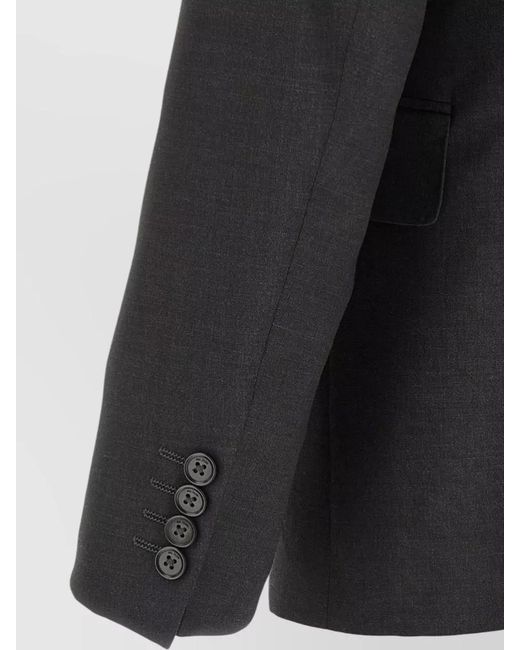 Pal Zileri Black Viscose Suit for men