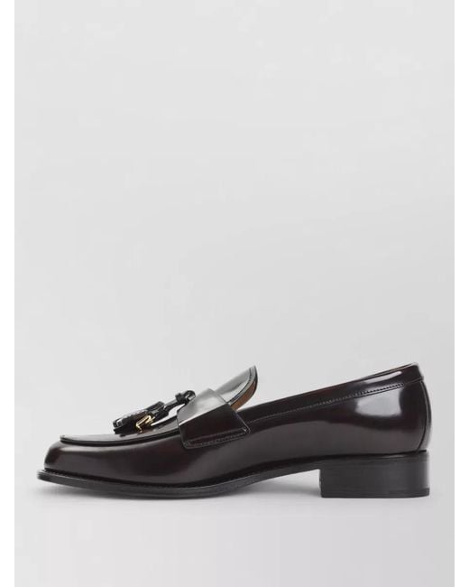 Church's Black Leather Tassel Loafers