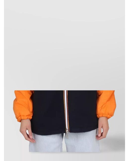 K-Way Multicolor Block Design Sherpa Jacket for men