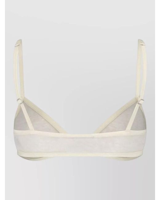 Paloma Wool Natural Sheer Underwear Top Adjustable Straps Band
